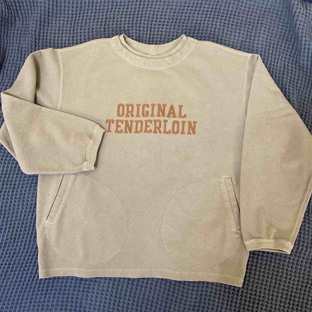 TENDERLOIN(テンダーロイン)のテンダーロインMOSS STITCH SWEAT カーキ XL スウェット メンズのトップス(スウェット)の商品写真