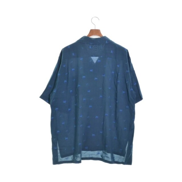 WELLDER ウェルダー カジュアルシャツ 4(XL位) 緑(総柄) 【古着