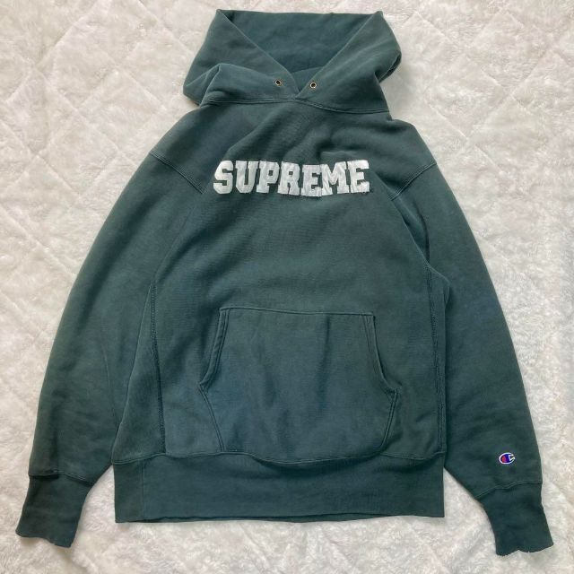 supreme シュプリーム  チャンピオン コラボ パーカー 裏起毛 L