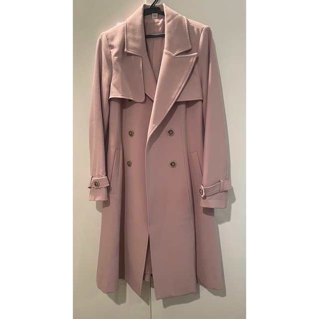 トレンチコート　スプリングコート　ピンク レディースのジャケット/アウター(トレンチコート)の商品写真