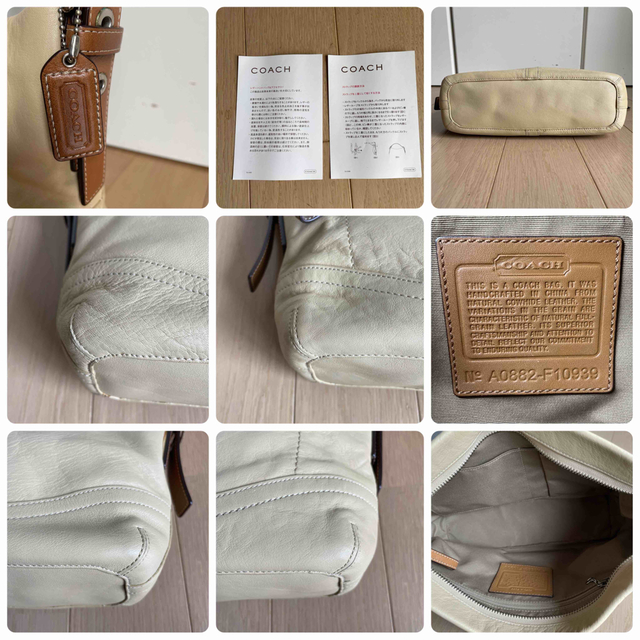 COACH - COACHコーチF10939ソフトダッフル レザー 2way COACH - COACHコーチF10939ソフトダッフル レザー 2way