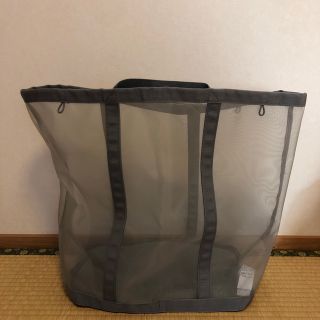 ムジルシリョウヒン(MUJI (無印良品))の無印　ナイロンメッシュランドリーバック(バスケット/かご)