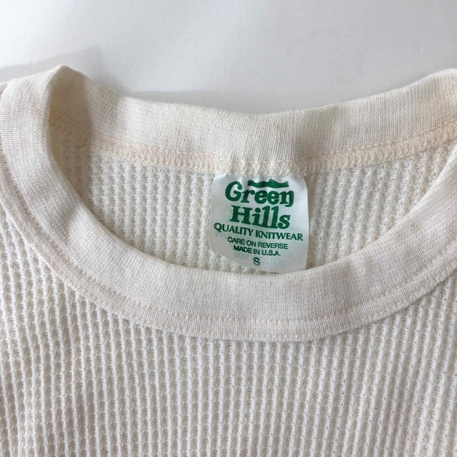 JOURNAL STANDARD(ジャーナルスタンダード)の専用　green hills グリーンヒルズ　サーマル　白　ホワイト　アメリカ製 レディースのトップス(カットソー(長袖/七分))の商品写真