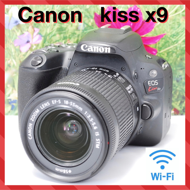 Canon EOS Kiss X9❤スマホと繋がる一眼レフ❤ダブルレンズ❤