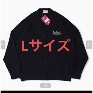 Ennoy BUTTON CARDIGAN BLACK Lサイズ　カーディガン(カーディガン)