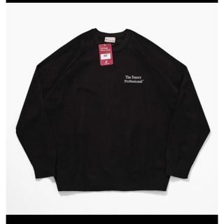 ENNOY エンノイ ROUND NECK PULLOVER (BLACK)(スウェット)