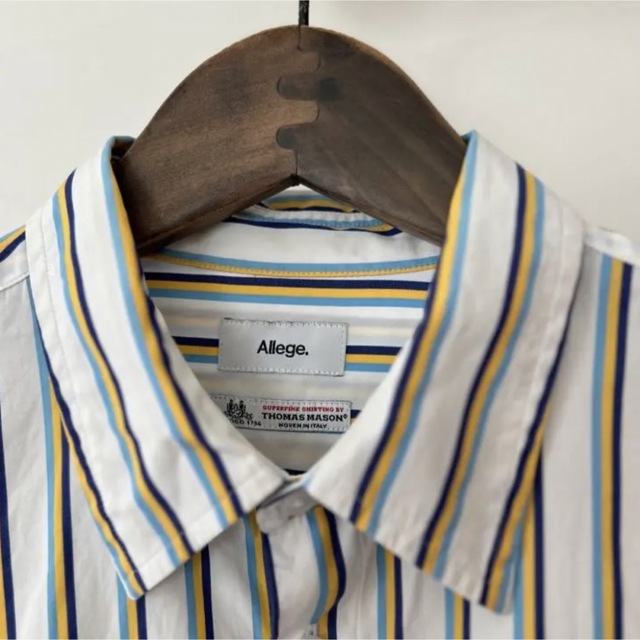 Allege アレッジ Standard stripe shirt