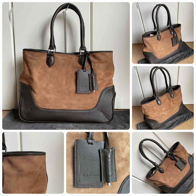 ペッレモルビダ PELLE MORBIDAスェード×レザーコンビトート ペッレモルビダ PELLE MORBIDAスェード×レザーコンビトート