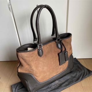 ペッレモルビダ PELLE MORBIDAスェード×レザーコンビトート