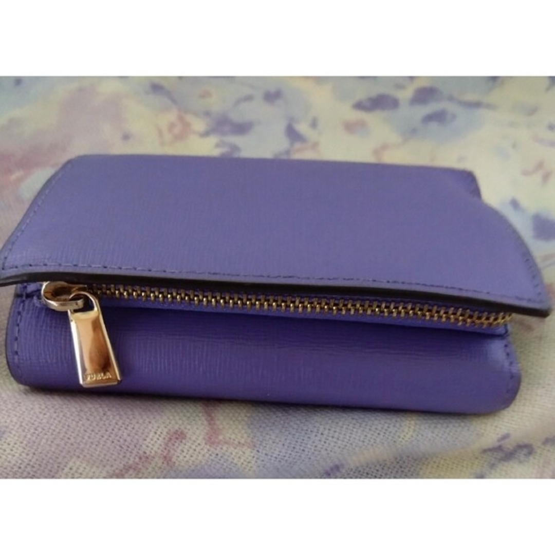 FURLA /フルラ バビロンBABYLONパープル三つ折り財布 フルラ FURLA バビロン BABYLON 三つ折り財布 小銭入れ レザー 紫