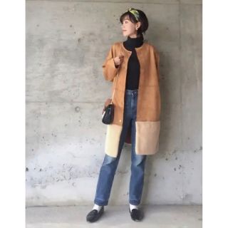 ザラ(ZARA)の週末限定価格　ZARA  スエードコート・フェイクコート(ノーカラージャケット)