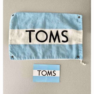 トムズ(TOMS)の【美品】Tom's トムズ シューズバック 靴袋　ステッカー　セット(ショップ袋)