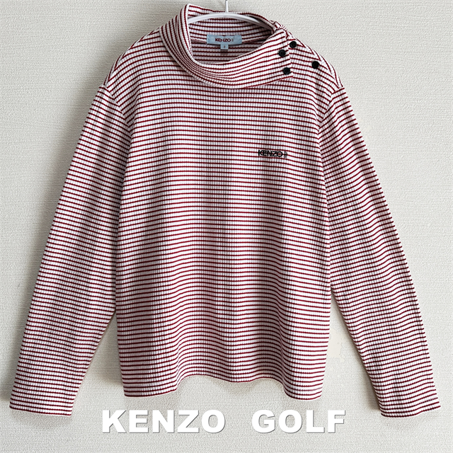 KENZO(ケンゾー)の【KENZO GOLF】ケンゾーゴルフ 刺繍ロゴ ショルダーボタン プルオーバー レディースのトップス(カットソー(長袖/七分))の商品写真