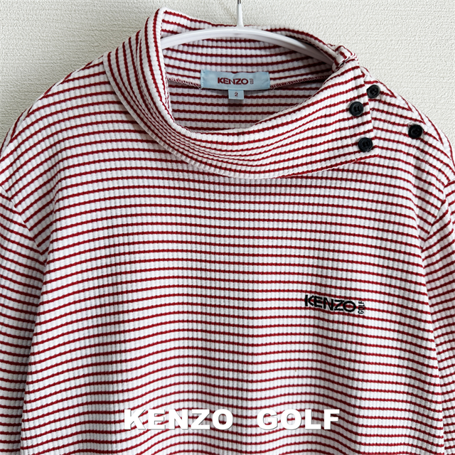 KENZO(ケンゾー)の【KENZO GOLF】ケンゾーゴルフ 刺繍ロゴ ショルダーボタン プルオーバー レディースのトップス(カットソー(長袖/七分))の商品写真