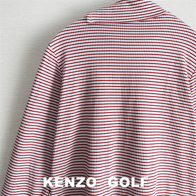 KENZO(ケンゾー)の【KENZO GOLF】ケンゾーゴルフ 刺繍ロゴ ショルダーボタン プルオーバー レディースのトップス(カットソー(長袖/七分))の商品写真