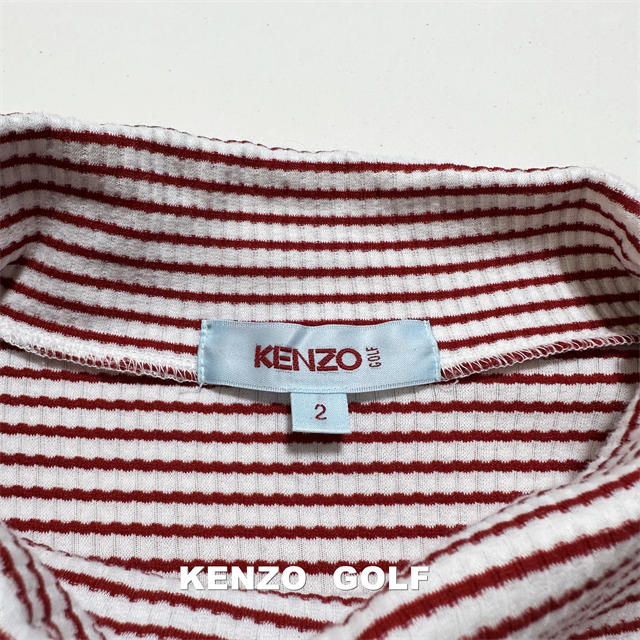 KENZO(ケンゾー)の【KENZO GOLF】ケンゾーゴルフ 刺繍ロゴ ショルダーボタン プルオーバー レディースのトップス(カットソー(長袖/七分))の商品写真