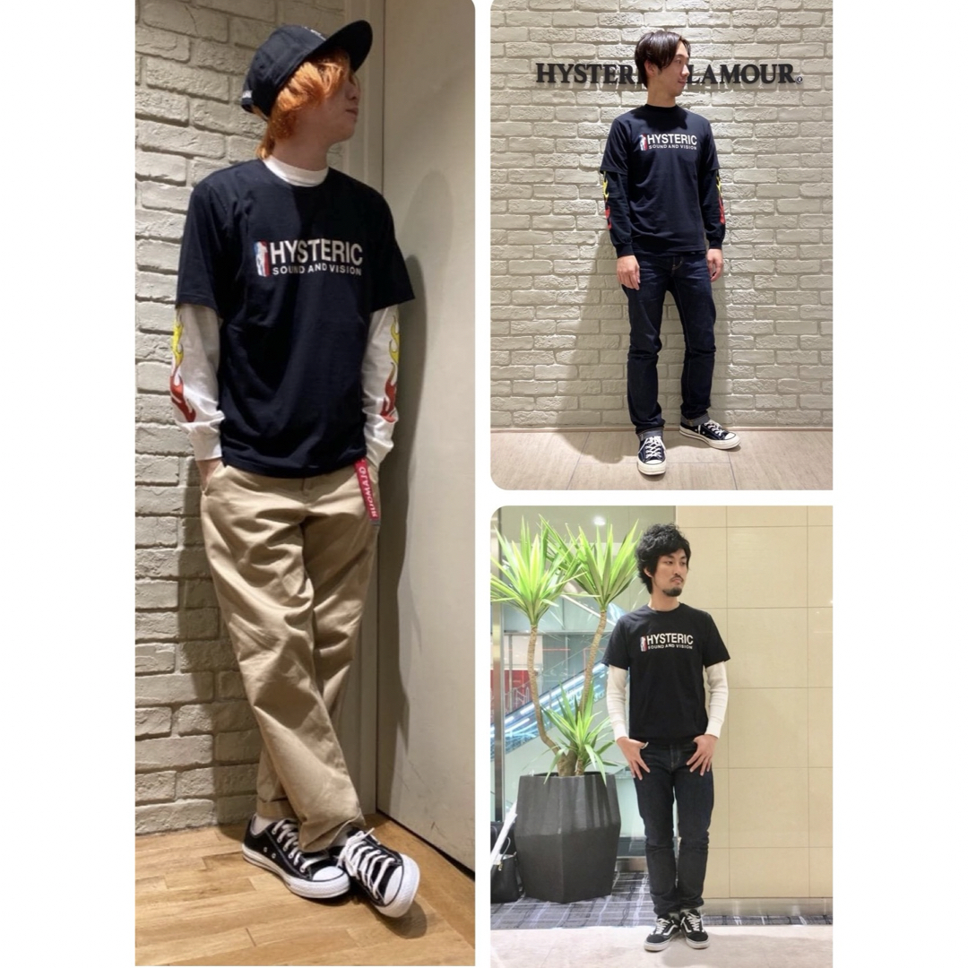 HYSTERIC GLAMOUR ロゴ ヒステリックグラマー Tシャツ 黒