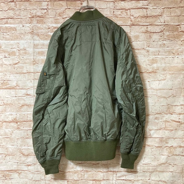 ALPHA INDUSTRIES(アルファインダストリーズ)のアルファインダストリーズ ジャケット MA-1 ブルゾン ナイロン フルジップ メンズのジャケット/アウター(ブルゾン)の商品写真