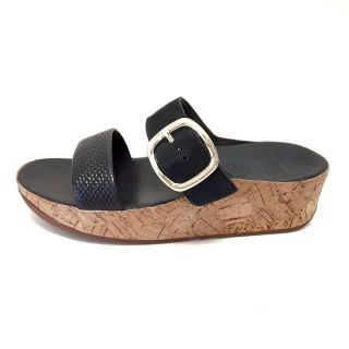 フィットフロップ(fitflop)のフィットフロップ ミュール UK 4 - 黒(ミュール)