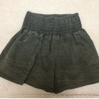 グリーン＊キュロットスカート(ショートパンツ)