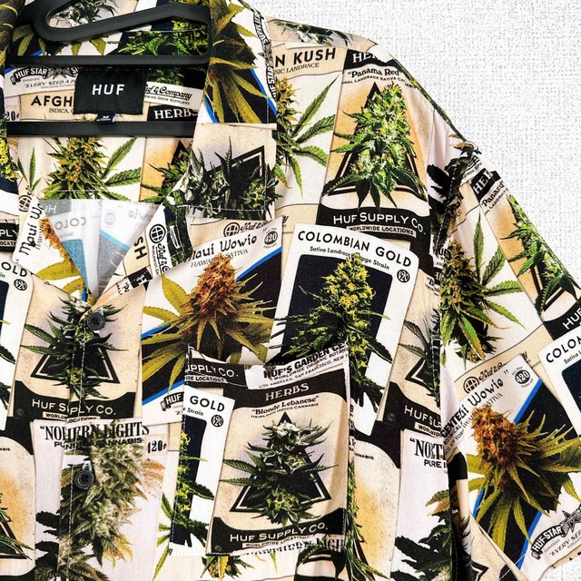 HUF 420 COLLECTION マリファナ柄シャツ メンズのトップス(シャツ)の商品写真