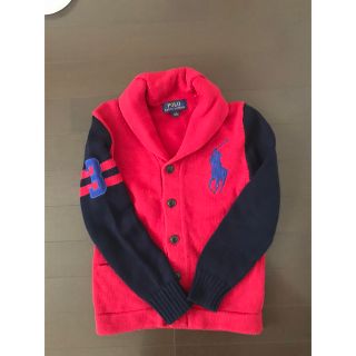 ポロラルフローレン(POLO RALPH LAUREN)のラルフローレンコットンカーディガン140cmレッド(カーディガン)