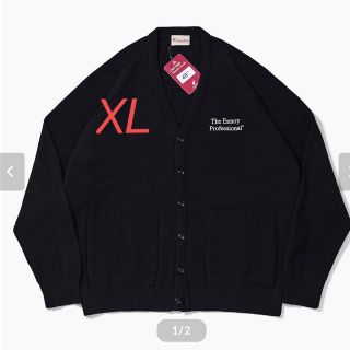 ワンエルディーケーセレクト(1LDK SELECT)のennoy  BUTTON CARDIGAN (BLACK) XL(カーディガン)