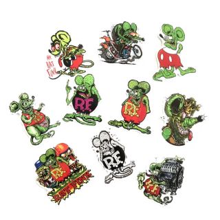 ラットフィンク ステッカー シール 防水 スケボー スノボー RatFink(スケートボード)