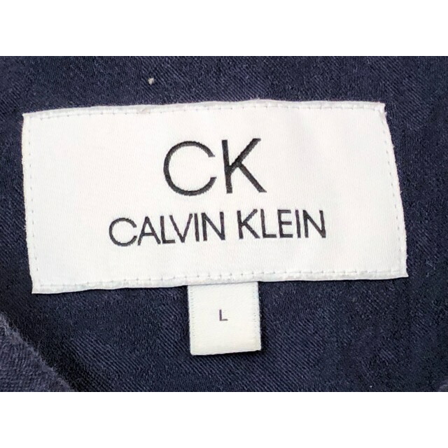 カルバンクライン Calvin Klein 長袖 コットンシャツ メンズXL /eaa384272