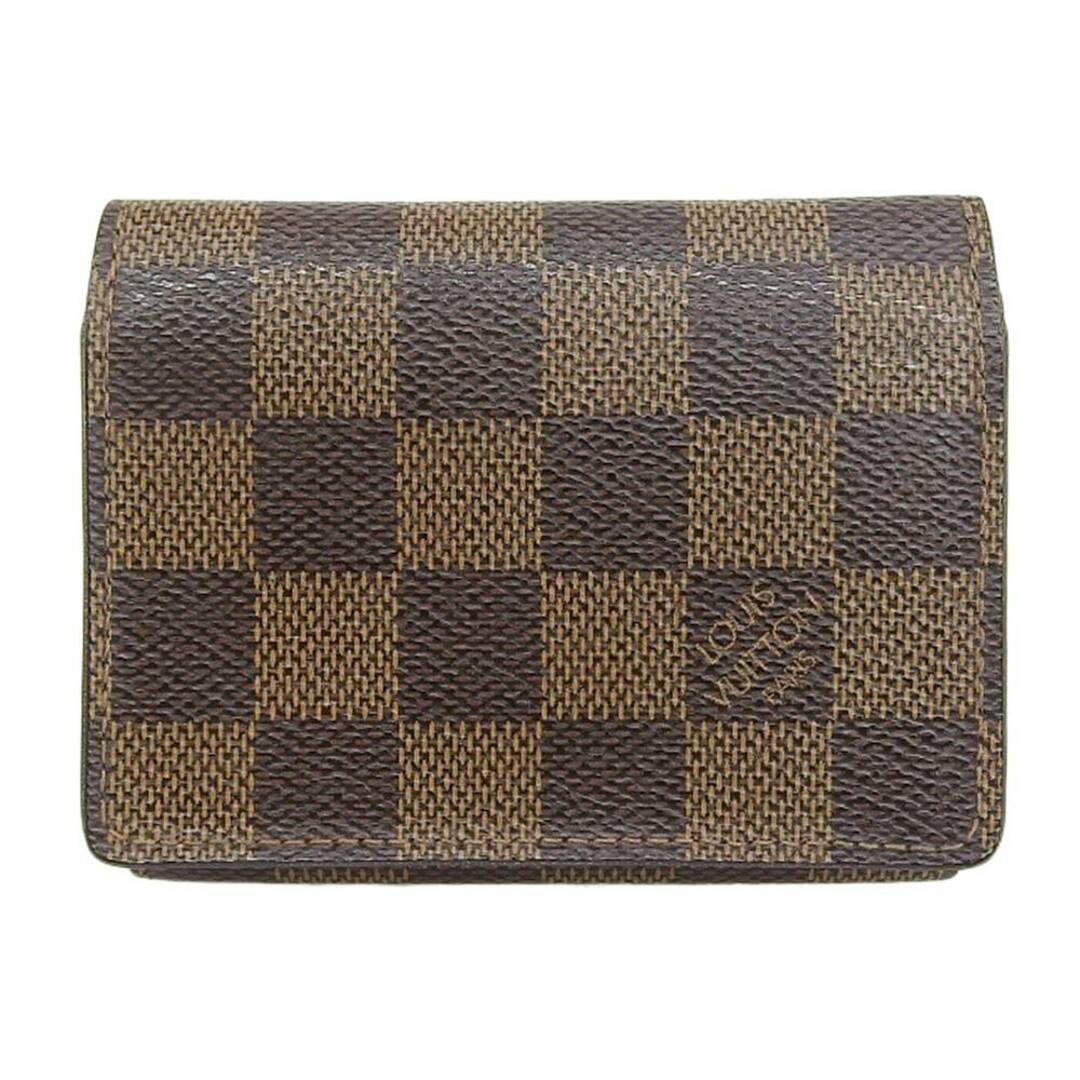 【本物保証】 ルイヴィトン LOUIS VUITTON ダミエ アンヴェロップ カルト ドゥ ヴィジット 名刺入れ カードケース エベヌ N62920