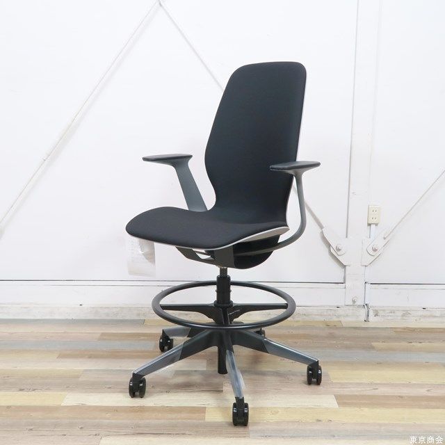 展示品　steelcase　シルク　固定肘　ハイシート　ヘンリー603-883ｍｍ背座