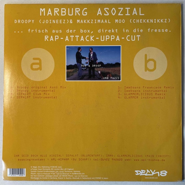Marburg Asozial / Rap-Attack-Uppa-Cut エンタメ/ホビーのCD(ヒップホップ/ラップ)の商品写真