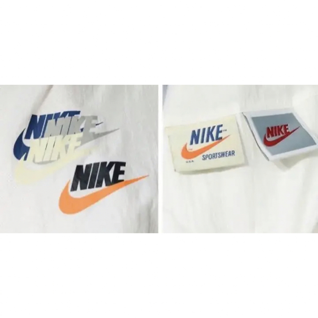 NIKE(ナイキ)のNIKE ナイロンジャケット ジャージ ホワイト ブルー オレンジ レッド　XL メンズのジャケット/アウター(ナイロンジャケット)の商品写真