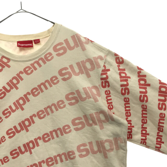 SUPREME シュプリーム 20SS Radial Crewneck 総柄 ロゴ クルーネック