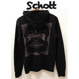 ショット(schott)のSchottショット　ジップアップパーカー　PERFECTO　ブラック　S(パーカー)