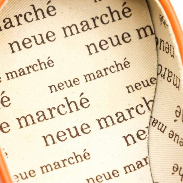 ノイエマルシェ フラットシューズ ラウンドトゥ パンプス 日本製 シューズ シンプル 靴 レディース 23.5cmサイズ オレンジ neue marche レディースの靴/シューズ(ハイヒール/パンプス)の商品写真