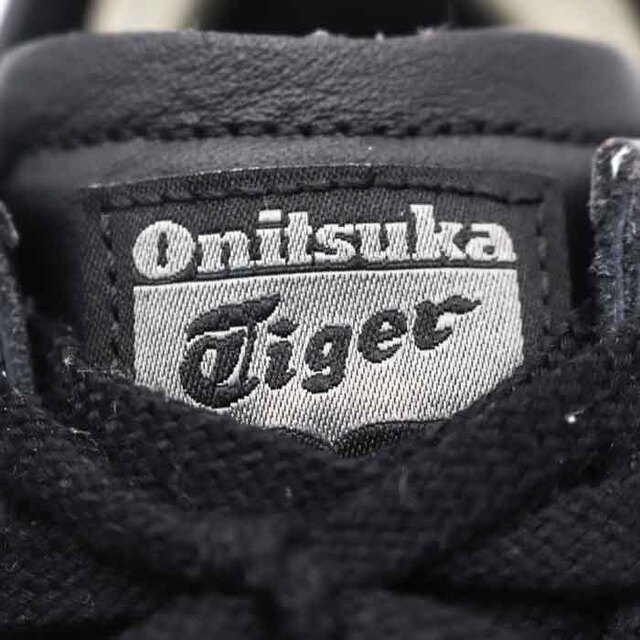 Onitsuka Tiger(オニツカタイガー)のオニツカタイガー スニーカー レザー MEXICO66/TH4J2L メキシコ オールブラック 靴 黒 メンズ 24.5cmサイズ ブラック ONITSUKA TIGER メンズの靴/シューズ(スニーカー)の商品写真