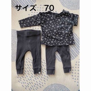 ザラ(ZARA)のZARA ベビー　パンツ２枚とトップス１枚(パンツ/スパッツ)