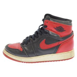 ナイキ(NIKE)のNIKE ナイキ 94年製 AIR JORDAN 1 HIGH BG BRED エアジョーダン 1 ハイ ブレッド ハイカットスニーカー US3.5Y/22.5cm 153126-061(その他)