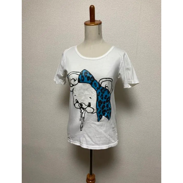 yaponskii(ヤポンスキー)のmonomania モノマニア よだれベア Tシャツ  レディースのトップス(Tシャツ(半袖/袖なし))の商品写真