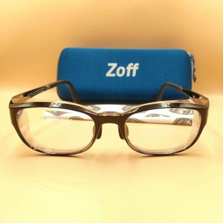 ゾフ(Zoff)のZoff 花粉・飛沫対策メガネ Air VISOR Mサイズ ブラック ゾフ 黒(サングラス/メガネ)