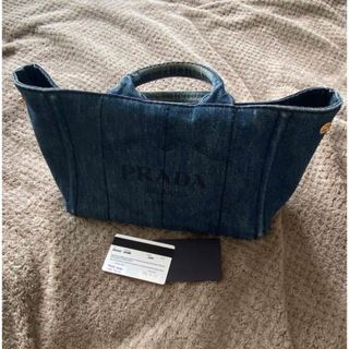 プラダ(PRADA)のPRADA  カナパ　デニムバッグ(トートバッグ)