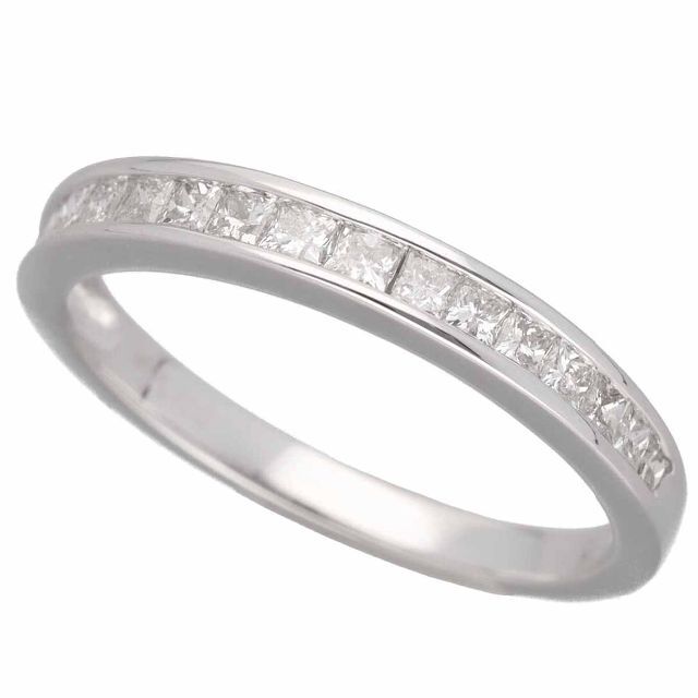 新作人気 スクエア 22751039 約12号 WG K18 リング ダイヤ0.50ct