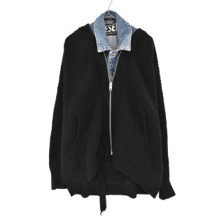 DIESEL - DIESEL ディーゼル ニットドッキングデザインデニム