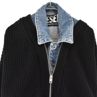DIESEL - DIESEL ディーゼル ニットドッキングデザインデニム