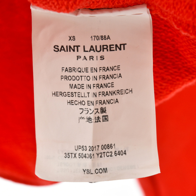 SAINT LAURENT PARIS YSLロゴスウェット／サンローランパリ