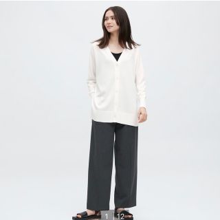 ユニクロ(UNIQLO)の Ⅴネックロングカーディガン 新品(カーディガン)