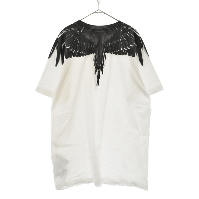 MARCELO BURLON(マルセロブロン)のMARCELO BURLON マルセロバーロン SOLFOLK WINGS REGULAR TEE CMAA018C99JER001 サフォーク ウィングス プリント半袖Tシャツ ホワイト メンズのトップス(Tシャツ/カットソー(半袖/袖なし))の商品写真