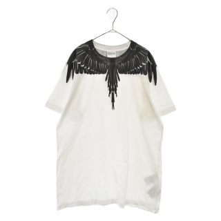 マルセロブロン(MARCELO BURLON)のMARCELO BURLON マルセロバーロン SOLFOLK WINGS REGULAR TEE CMAA018C99JER001 サフォーク ウィングス プリント半袖Tシャツ ホワイト(Tシャツ/カットソー(半袖/袖なし))