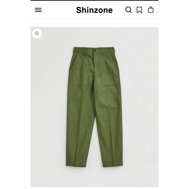 Shinzone(シンゾーン)のシンゾーン　ベイカーパンツ　カーキ レディースのパンツ(ワークパンツ/カーゴパンツ)の商品写真